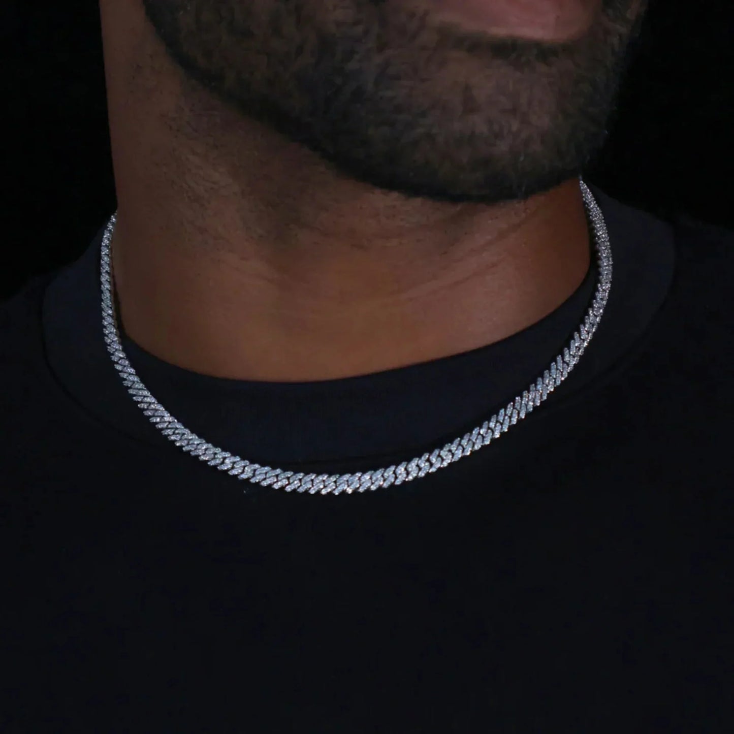 ICED CUBAN CHAIN - 6MM - SILVER
